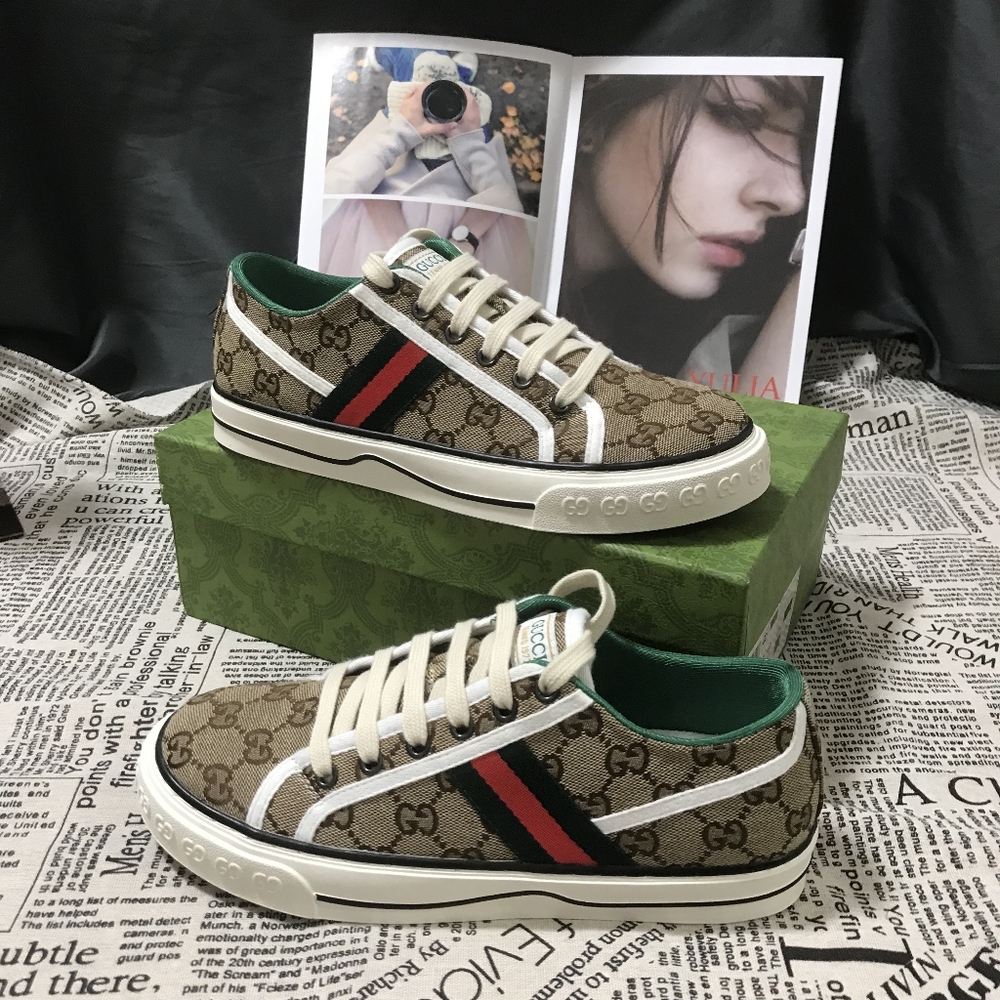 🎉👞RARE🔥GUCCI Tennis 1977 series GG sneakers
